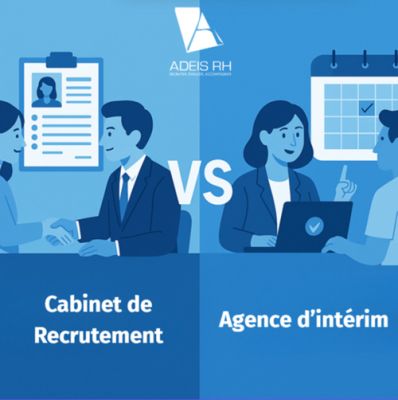Quelle différence entre un cabinet de recrutement et une agence d’intérim ?